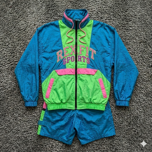 Rexfit Sports Wholesale Mens Windproof Lightweight Nylon Sports <b>Jacket</b> <b>Short</b> Set Tracksuit Set Wholesale - Product Image 1