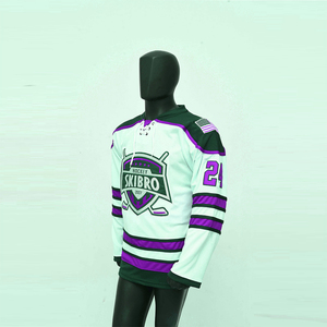 Tenue d'équipe de hockey sur glace professionnelle, vêtements sportifs personnalisés comprenant un maillot de hockey sur glace brodé sur mesure et des équipements. - Product Image 3