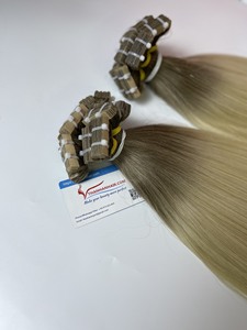 ผมต่อแบบชาวเวียดนามแบบ100% ผมตรงเทปสีบลอนด์ผมคนนุ่มสลวยมีขนาดใหญ่ - Product Image 2