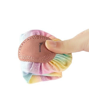 Chaussons de danse personnalisés en cuir véritable avec semelle en daim et sangle élastique, couleurs métalliques, pour filles et femmes, entraînement en gros - Product Image 5