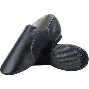 Girls' Beginner Half Sole Dance <b>Shoes</b> <b>Soft</b> Genuine Leather & Microfiber Cotton Lining with PU Insole for Ballet - Product Image 5