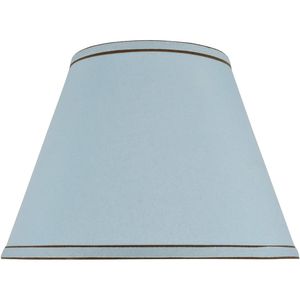 Paralume a forma di impero, a costruzione a ragno, azzurro, 7 pollici (top) x 13 pollici (base) x 9-1/2 pollici (altezza inclinata) - Product Image 1