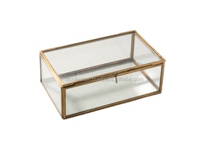 Luxury custom square butterfly glass jewelry packaging <b>box</b>, jewelry <b>box</b> custom logo - Product Image 3