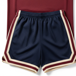 Ensemble d'uniformes de basketball personnalisés haut de gamme, tissu en maille 100 % polyester, jersey et shorts de basketball respirants pour hommes et jeunes - Product Image 4