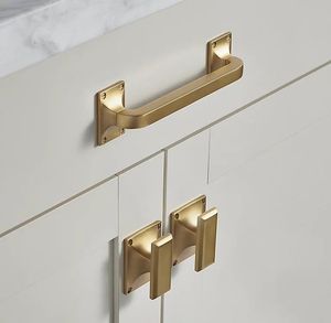 Antique Gold Cabinet <b>Pull</b> Handle Wholesale for Kitchen <b>Drawer</b> Wardrobe Dresser Bedroom Bathroom - Product Image 3