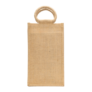 Double Bottle Jute <b>Bag</b> Natural Eco Friendly Reusable <b>Wine</b> Carrier for Home & Events - Product Image 1