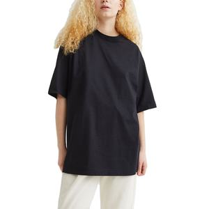 Camiseta de manga corta de verano de buena calidad para mujer, camiseta de gran tamaño con estampado de algodón 100% personalizado para mujer de BD - Product Image 1