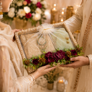 Elegant Wedding Sagun Potli <b>Tray</b> Set for Bride Groom Trousseau Packaging Festive Gift Decoration and Return Gift Presentation - Product Image 4