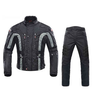 Chaqueta de Motocicleta de Invierno y Pantalones de Moto, Chaqueta de Motocross Resistente al Desgaste, Protector de Moto a Prueba de Viento para Turismo - Product Image 1