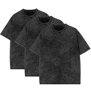 Camiseta de Verano con Efecto Desgastado por el Sol, Transpirable, de Algodón, con Estilo Moderno - Product Image 1
