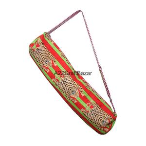 Bolso de Hombro Acolchado de Algodón con Estampado Artesanal, Estilo Bohemio Moderno, Ecológico, Transpirable y Ligero, Ideal para Yoga, Playa o Fin de Semana - Product Image 1