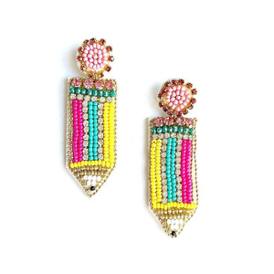 Customable parrot design best quality seed beaded embroidery <b>earring</b> for <b>girls</b> from India by MD HANDICRAFTS - Product Image 6