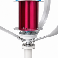 Éolienne à axe vertical de type Q 100W-500W, triphasée AC 12V/24V/48V, générateur à faible bruit pour éclairage domestique, éclairage public et surveillance routière