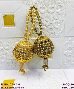 Handmade Pearl Satin <b>Clutch</b> with Ring Strap for Women | Ethnic <b>Wedding</b> Dori Closure Potli Purse | Bridal Party - Product Image 1