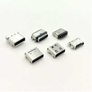 Trong Kho Nhà Máy Giao hàng trực tiếp <span class=keywords><strong>USB</strong></span> Loại C nữ 6 pin nối 3A đánh giá RoHS compliant - Product Image 1