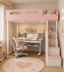 Cama litera eléctrica minimalista ajustable para niños y niñas, muebles para dormitorio y sala de estar - Product Image 5