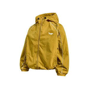 Winter Windproof Waterproof Sublimation <b>Pattern</b> Hooded Windbreaker <b>Jacket</b> for Men High Quality Customizable Front Logo Pullover - Product Image 4
