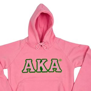 Sweat-shirt à capuche AKA Premium rose, noir, vert, avec lettres brodées, en polaire chaude, unisexe, décontracté, vêtement d'extérieur tendance - Product Image 5