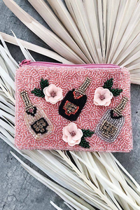 Monedero Artesanal de Cuentas Bordadas con Patrón de Dibujos Animados, para Uso Diario, Diseño de Sirena, Color Azul Celeste, Hecho a Mano en India, para Mujeres y Niñas - Product Image 2