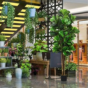 Piante verdi artificiali e vasi da fiori decorativi per interni ed esterni 6ft e per la casa di alberi artificiali per interni/esterni - Product Image 3