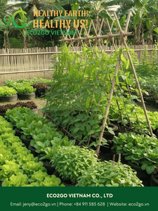 Bâtons de soutien pour plantes en bambou 100% naturel, pour la croissance des plantes, support de plantes en bambou, jardinage, ECO2GO VIETNAM, 50-100 cm, HAUTE QUALITÉ - Product Image 6