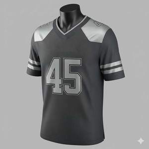 เสื้อฟุตบอลอเมริกันแบบสั่งทำพิเศษ พิมพ์ลายทันสมัย ระบายอากาศได้ดี แขนสั้น สำหรับทุกเพศทุกวัย ไซส์พลัส สำหรับทีมกีฬา - Product Image 1