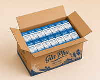 Cajas de Cartón Corrugado Reciclables y Reutilizables Ecológicas para Leche, Biodegradables, Personalizables con Relieve, 180 ml