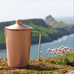 Ensemble de carafes minimalistes en cuivre avec pichet à eau élégant en verre – Fournisseur en gros pour l'exportation en Inde - Product Image 1