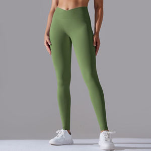 <b>Women</b> High Waist Seamless <b>Green</b> Full Length <b>Leggings</b> Slim Fit Plus Size Yoga Pants Gym Workout Fitness Activewear Stretch - Product Image 1