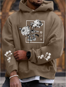 Sudadera con Capucha para Hombre, de Alta Calidad, al por Mayor, Ligera, Tejida, 100% Algodón, Transpirable, con Estampado Personalizado, Tipo Canguro - Product Image 5