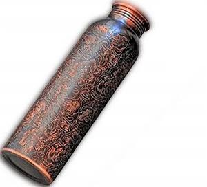 ขวดน้ำทองแดง ดีไซน์แบบจีนโบราณ พกพาสะดวก พร้อมฝาปิด - Product Image 1