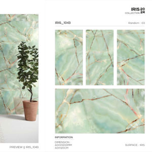 Azulejos arquitectónicos de porcelana con acabado iris en tamaño 60x120cm 600x1200mm 24x48 para áreas elegantes de paredes y pisos interiores. - Product Image 1