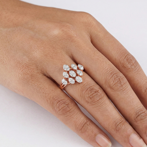 Anillo Elegante de Joyería Fina con Diamante Natural de 0.41 Quilates, Corte Brillante Redondo, Diseño Clásico de Lujo Atemporal - Product Image 1