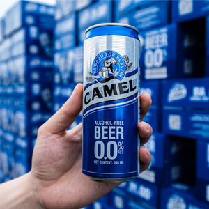 Bière sans alcool CAMEL en canette, style champagne, 0% d'alcool, 330ml, qualité supérieure, vente en gros, export en vrac - Product Image 1