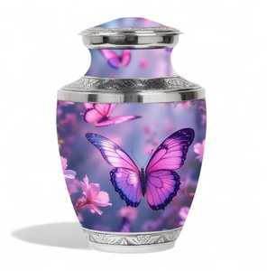 Butterfly Cremation Urn Blue and Yellow Monarch Urn for Ashes Elegant <b>Memorial</b> Urn for Adults Beautiful Funeral <b>Keepsake</b> Urn <b>Box</b> - Product Image 6