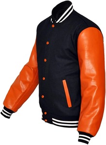 Varsity Leather <b>Jacket</b> College Basketball Custom <b>Mens</b> Waterproof Breathable Hooded Stand Slim High Street Winter <b>Thin</b> Wholesale - Product Image 5