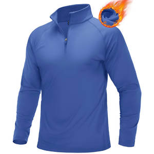 Sudadera de hombre con cremallera 1/4, forro polar suave, tejido de 320GSM, talla personalizada, para todas las estaciones, suministro de fábrica, MOQ bajo, envío a todo el mundo, OEM - Product Image 3