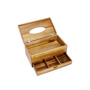 Porte-mouchoirs en bois américain fait main, écologique, pratique, imperméable, antidérapant, pour mariages, hôtels, restaurants - Product Image 2