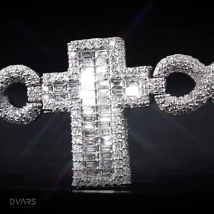 Pulseras de Moissanita VVS1 con Cruz Infinita, Pasan la Prueba del Diamante, Plata de Ley 925, Joyería de Lujo Certificada, Estilo Hip Hop Bling Iced - Product Image 5