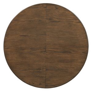 TREXM Set da pranzo rustico retrò 5 pezzi Design geometrico unico 1 tavolo da 16 pollici allungabile 4 sedie imbottite in noce per pranzo - Product Image 1