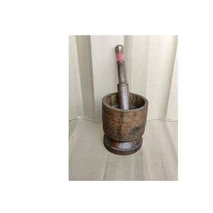 Ensemble de 24 outils de cuisine écologiques naturels pour herbes et épices, mortier et pilon traditionnels, outil de broyage d'épices en bois - Product Image 1