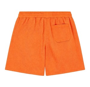 Men's <b>Black</b> Breathable Canvas 220g Solid Mid Elastic Waist Casual <b>Shorts</b> with Pocket - Product Image 5