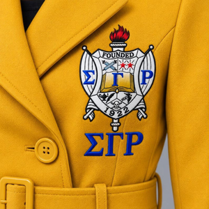 Manteau long pour femme Sigma Gamma Rho, vêtement d'extérieur de sororité grecque, élégant, chaud et décontracté, style streetwear - Product Image 6