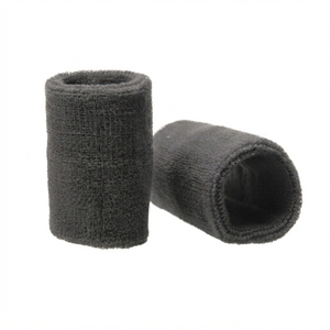 Bandeaux de poignet sportifs personnalisés en coton polyester éponge, écologiques, brodés, pour le fitness, la gym et le tennis - Product Image 3