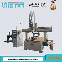 Fresadora CNC para Madera ATC de 4 Ejes, Máquina de Tallado de Madera 3D con Cambiador Automático de Herramientas de Disco