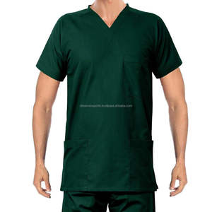 Venta caliente Estiramiento Enfermería Uniforme médico Scrubs Uniformes Chaqueta con cuello en V Top Jogger Pant Scrubs Suit - Product Image 6