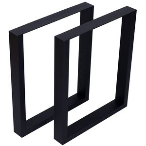 Gambe per Tavolo in Acciaio Resistente 28x24, Set di Gambe Quadrate per Tavolo da Pranzo e Tavolino da Caffè, Gambe Larghe in Metallo per Mobili - Product Image 6