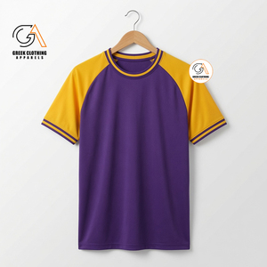 เสื้อยืดลำลองคอกลมแขนสั้นผ้าฝ้าย 100% สีมัสตาร์ดสำหรับผู้ชาย แบรนด์ Greek Clothing Apparels เป็นมิตรต่อสิ่งแวดล้อม - Product Image 2
