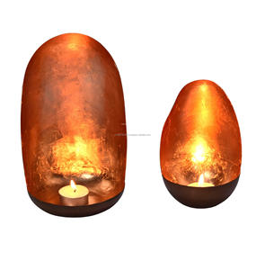 Portavelas de Latón Dorado Antiguo Hecho a Mano, Elegantes Faroles de Metal para Velas, Frascos para Decoración del Hogar, Bodas y Navidad - Product Image 1