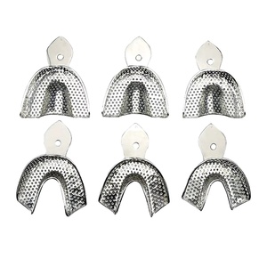 Juego de Bandejas de Impresión Dental de Acero Inoxidable Perforadas para Impresiones Precisas y Cómodas, Equipo Quirúrgico Dental - Product Image 4